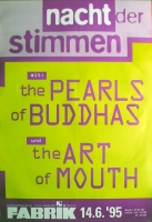 PEARLS OF BUDDAH - 1995 - Plakat - In Concert - Art of Mouth - Poster - Hamburg