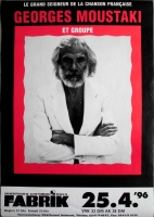 MOUSTAKI, GEORGES - 1996 - Live In Concert - Et Groupe - Poster - Hamburg
