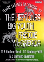 REGGAE LEGENDS - 1997 - Live In Concert - Heptones - Big Youth - Poster