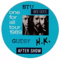 BEE GEES - 1989 - After Show Pass - One for All Tour - Stuttgart