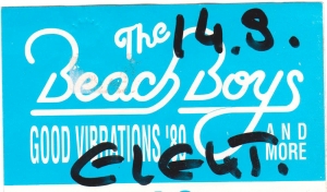 BEACH BOYS - 1989 - Pass - Good Vibrations Tour - Stuttgart