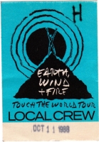 EARTH WIND & FIRE - 1988 - Local Crew Pass - Touch the World Tour - Stuttgart