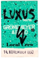 GRNEMEYER, HERBERT - 1990 - Local Crew Pass - Luxus Tour - Stuttgart