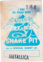 METALLICA - 1992 - Special Guest Pass - Wherever We May Roam Tour - Stuttgart