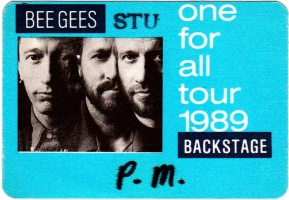 BEE GEES - 1989 - Backstage Pass - One for All Tour - Stuttgart