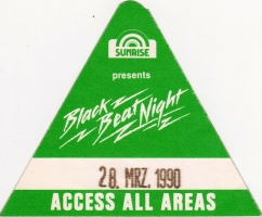 BLACK BEAT NIGHT - 1990 - All Areas Pass - Tour - Stuttgart