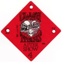 CLASH OF THE TITANS - 1990 - After Show Pass - Tour - Stuttgart