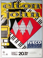 JOHN, ELTON - 1984 - In Concert - European Express Tour - Poster - Bad Segeberg