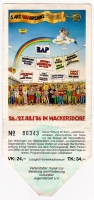 ANTI WAAHNSINN - 1986 - Ticket - Bap - Rio Reiser - Grönemeyer - Wackersdorf