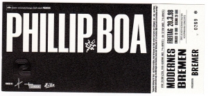 BOA, PHILLIP - 1998 - Ticket - Eintrittskarte - In Concert - Bremen