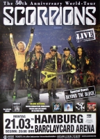 SCORPIONS - 2016 - Plakat - Beyond the Black - World Tour - Poster - Hamburg