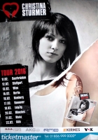 STRMER, CHRISTINA - 2016 - Live In Concert - Gestern Heute Tour - Poster