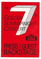 GOLDEN SUMMERNIGHT - 1984 - Guest Pass - Sisters of Mercy - Zappa - Gallagher