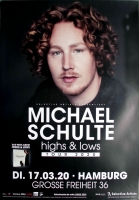SCHULTE, MICHAEL - 2020 - Live In Concert - High & Lows Tour - Poster - Hamburg