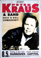 KRAUS, PETER - 1992 - Plakat - In Concert - Rock n Roll - Poster - Hannover