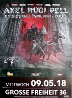 AXEL RUDI PELL - 2018 - Plakat - Concert - Knights Call Tour - Poster - Hamburg