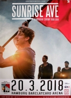 SUNRISE AVE - 2018 - In Concert - Heartbreak Century Tour - Poster - Hamburg