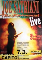 SATRIANI, JOE - 1992 - Live In Concert - The Extremist Tour - Poster - Hannover