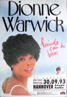 WARWICK, DIONNE - 1993 - In Concert - Friends can be... Tour - Poster - Hannover