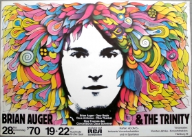 AUGER, BRIAN - 1970 - Trinity - In Concert - Mogul Trash Tour - Poster - Hamburg