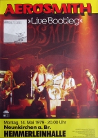 AEROSMITH - 1979 - Plakat - In Concert - Live Bootleg Tour - Poster - Nrnberg