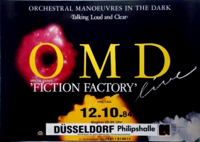 ORCHESTRAL MANOEUVRES - 1984 - Konzertplakat - Tourposter - Dsseldorf
