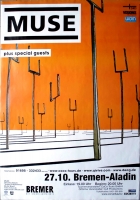 MUSE - 2001 - Live In Concert - Origin Of Symmetry Tour - Poster - Bremen