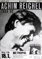 REICHEL, ACHIM - RATTLES - 1982 - Plakat - Blues in Blond Tour - Poster - Berlin