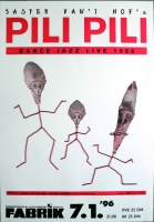 PILI PILI - 1996 - Plakat - In Concert - Jasper vant Hof - Tourposter - Hamburg