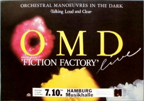 ORCHESTRAL MANOEUVRES - 1984 - Concert - Talking Loud Tour- Poster - Hamburg