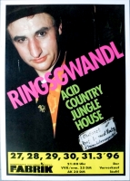RINGSWANDL - 1996 - Plakat - Acid Country Jungle House Tour - Poster - Hamburg