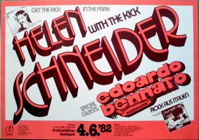 SCHNEIDER, HELEN - 1982 - Plakat - In Concert - Kick Tour - Poster - Hamburg