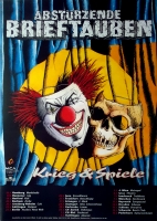 ABSTRZENDE BRIEFTAUBEN - 1993 - In Concert - Krieg & Spiele Tour - Poster - B