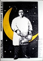 PIAZZA ITALIA - 1980 - Plakat - Italien Woche - Poster - Hamburg