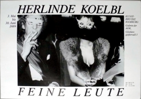 KOELBL, HERLINDE - 1989 - Plakat - Feine Leute - Austellung - Poster - Hamburg