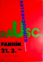RAUSCH - 1994 - Plakat - In Concert - Kurorchester Tour - Poster - Hamburg