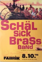 SCHL SICK BRASS BAND - 1996 - In Concert - Majnoun Tour - Poster - Hamburg