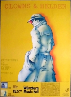 CLOWNS & HELDEN - 1988 - Plakat - Willkommen in... Tour - Poster - Wrzburg