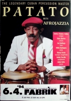 PATATO - 1994 - In Concert - Percussion - Afrojazzia Tour - Poster - Hamburg