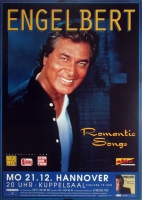 ENGELBERT - 2009 - In Concert - Romantc Songs Tour - Poster - Hannover