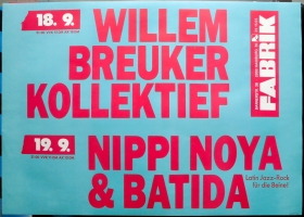 WILLEM BREUKER KOLLEKTIEF - 1995 - In Concert - Nippi Noya - Poster - Hamburg