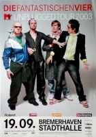 FANTASTISCHEN VIER - 2003 - In Concert - Unplugged Tour - Poster - Bremerhaven