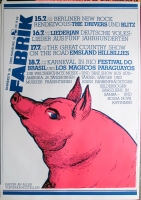 FABRIK - KALENDER - 1981 - Liederjan - The Drivers - Blitz - Poster - Hamburg