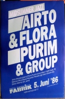 AIRTO & FLORA PURIM & GROUP - 1986 - Live In Concert - Poster - Hamburg