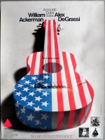 ACCOUSTIC GUITAR SOLOS - 1981 - William Ackerman - Alex DeGrassi - Poster