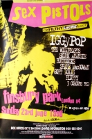 SEX PISTOLS - 1996 - Buzzcocks - Iggy Pop - Filthy Lucre Tour - Poster - London