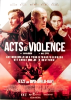 ACTS OF VIOLENCE - 2018 - Film - Plakat - Bruce Willis - Cole Hauser - Poster