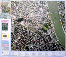 BONN - 1999 - Plakat - Luftbild - Luftbildplan - Poster