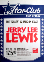 LEWIS, JERRY LEE - 1988 - Plakat - In Concert -  Star Club Tour - Poster - Berlin