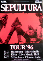 SEPULTURA - 1996 - Plakat - In Concert - Roots Tour - Poster